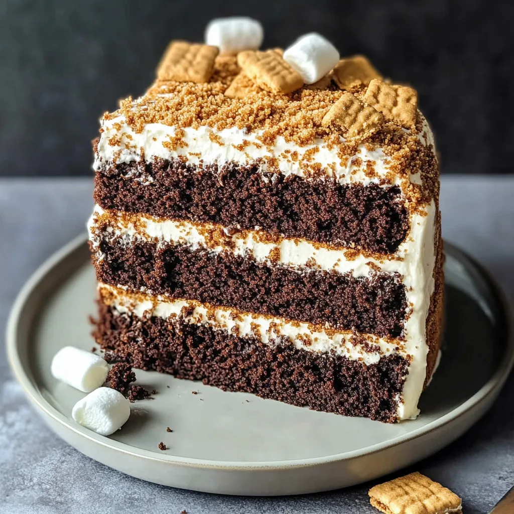 Three Layer Smores Celebration Cake