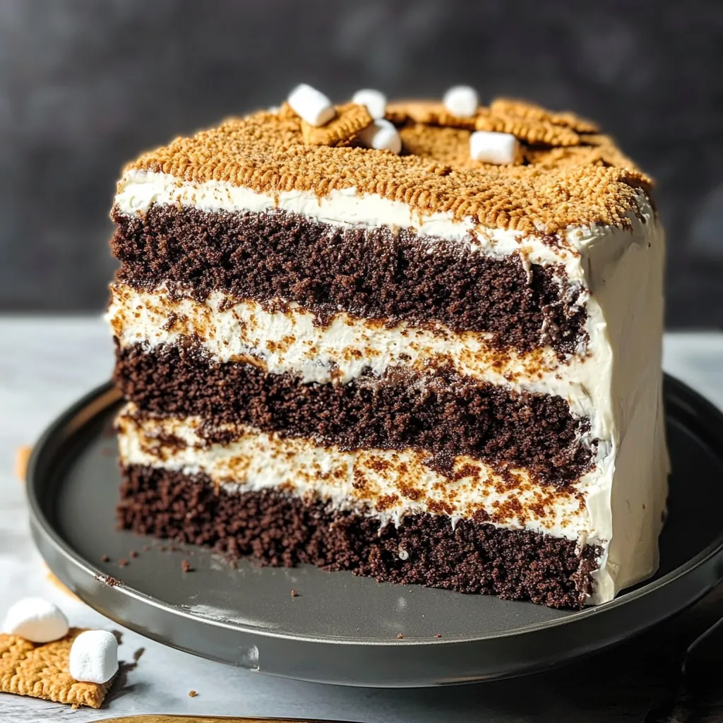 Tasty Three Layer Smores Celebration Cake Recipe