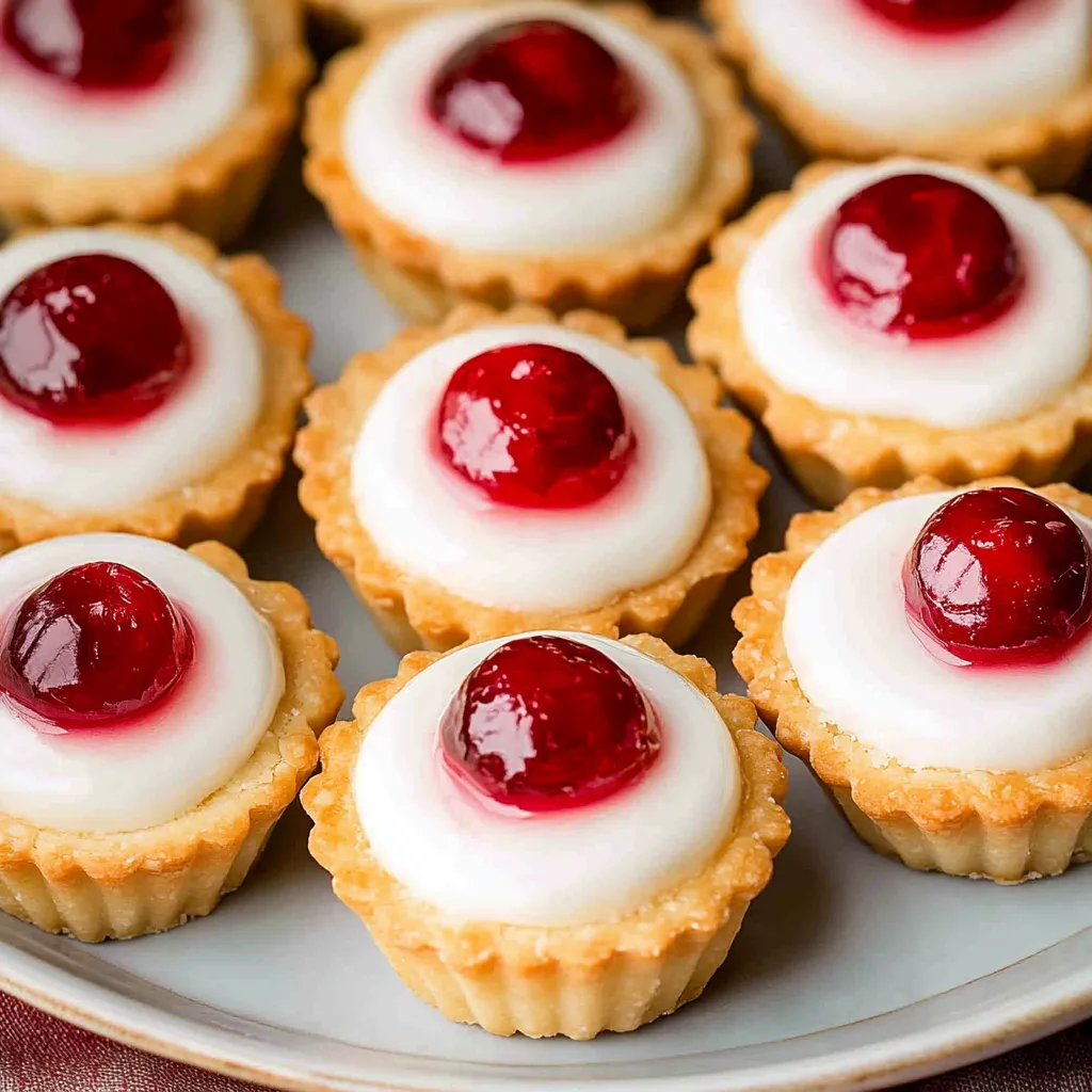 Buttery mini Bakewell tarts filled with jam, almond frangipane, and a delicate glaze.