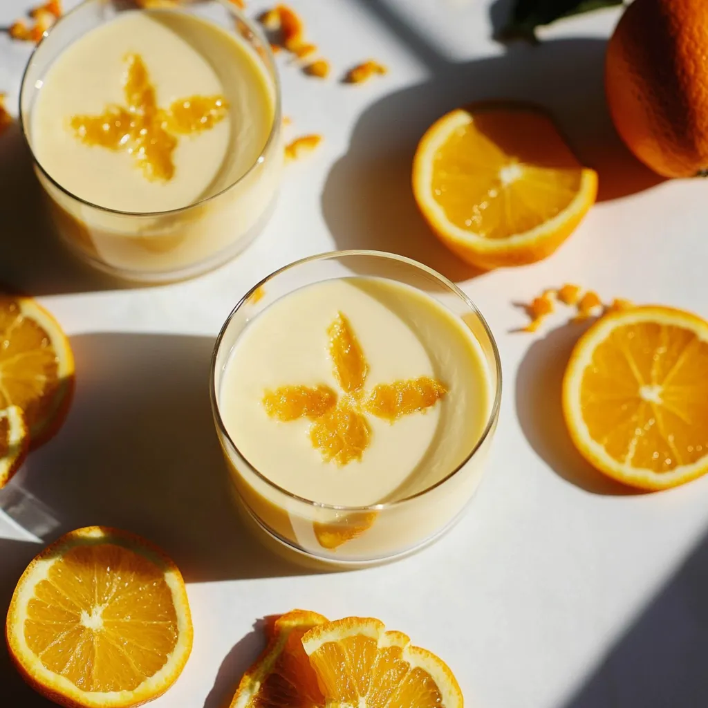 Elegant orange posset recipe with a tangy citrus flavor and a luxurious texture.