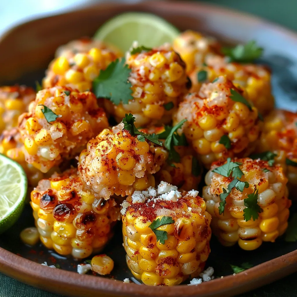 Spicy Mexican Corn Bites loaded with creamy, cheesy goodness and a kick of chili flavor.