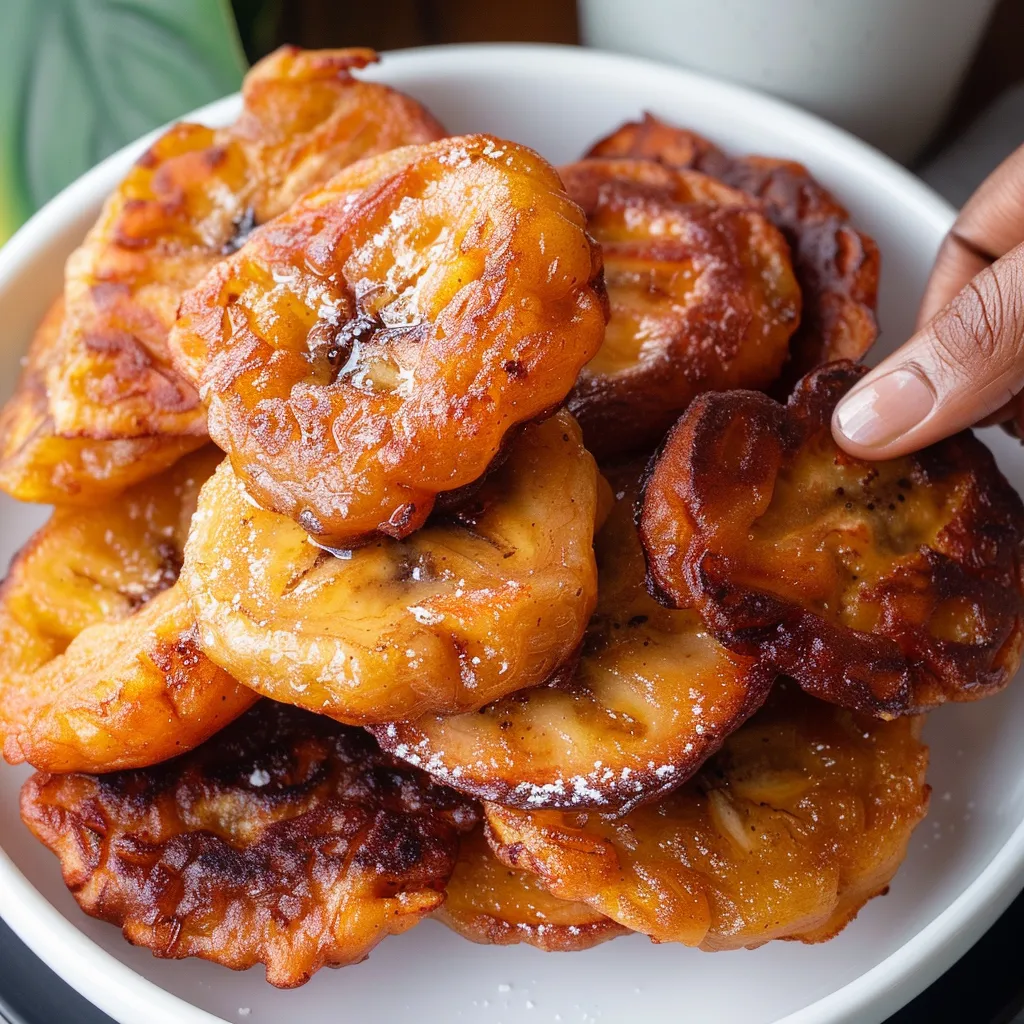 Quick Jamaican banana fritters, perfect for breakfast or a tropical-inspired snack.