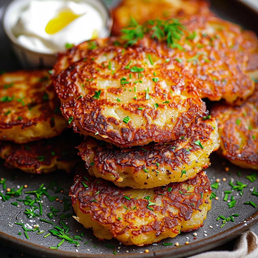 Easy homemade German potato pancakes with simple ingredients and authentic flavor.