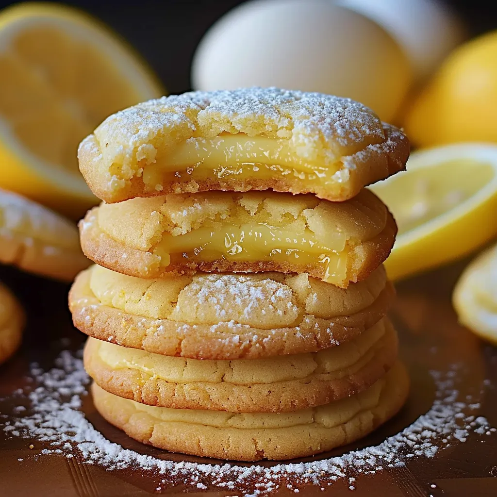 Soft and buttery cookies filled with tangy, homemade lemon curd.