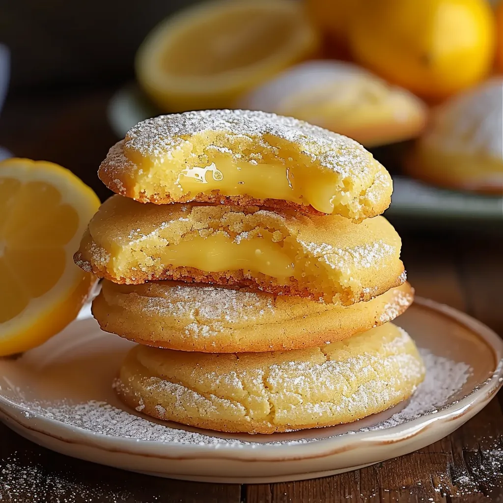 Golden-baked cookies with a luscious lemon curd center and a hint of zest.