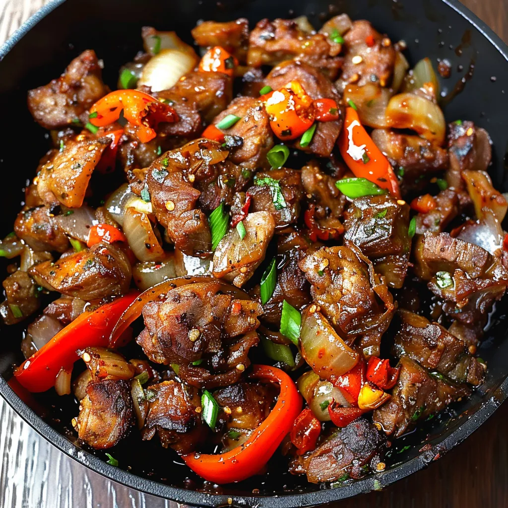 Spicy and flavorful peppered gizzard cooked in a rich, aromatic pepper sauce.