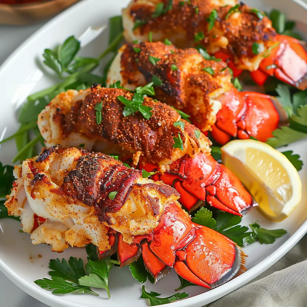 Delicious deep-fried lobster tails with a crispy shell and rich seafood taste.