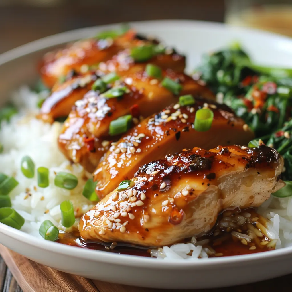 Flavorful Asian glazed chicken with a rich, caramelized soy and honey glaze.