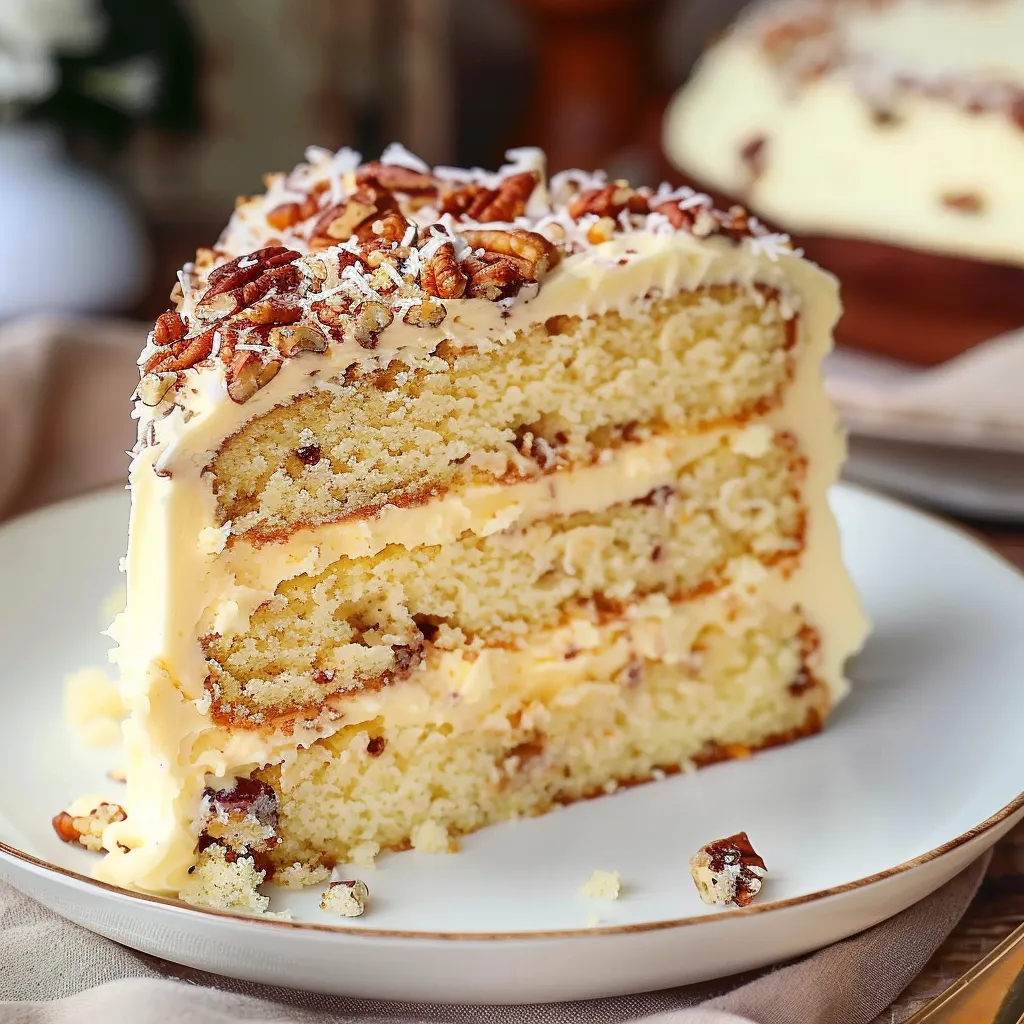 Classic Italian cream cake with a soft, fluffy texture and luscious cream cheese frosting.