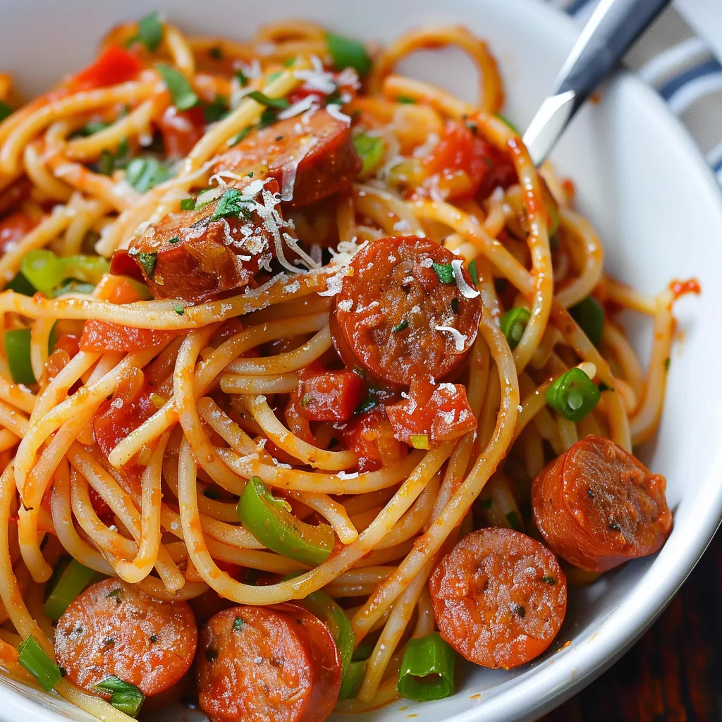 Classic Haitian spaghetti with a rich, spicy sauce and perfectly cooked pasta.