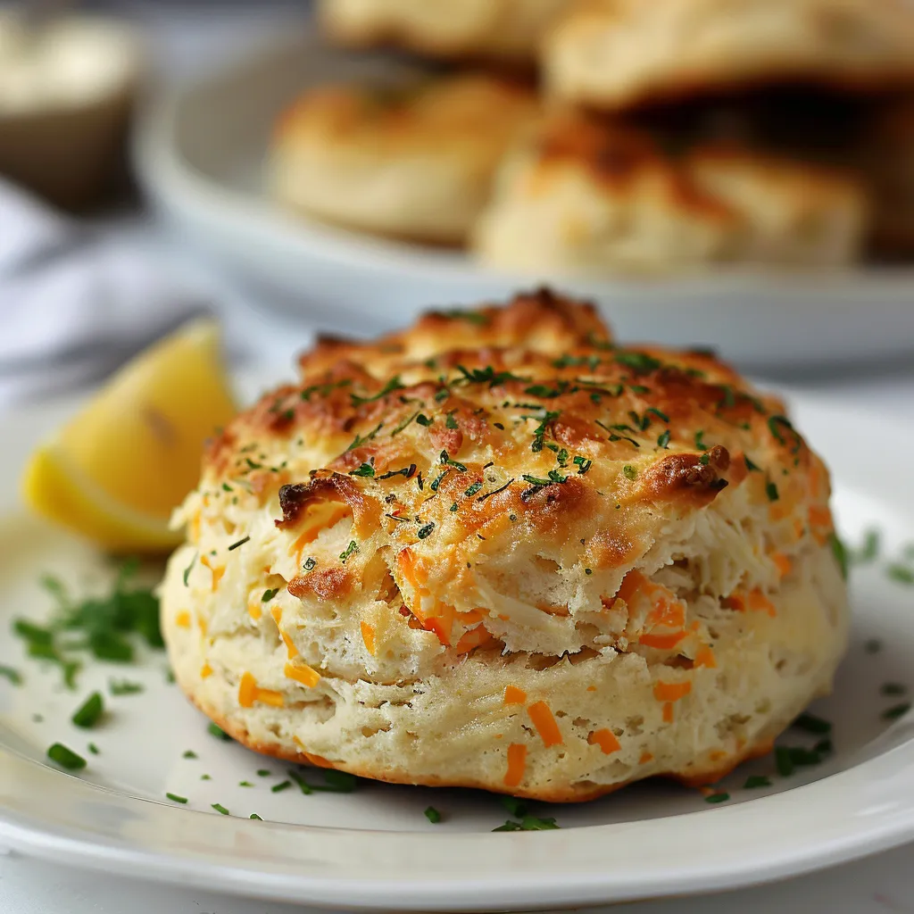 Buttery crab-stuffed Cheddar Bay biscuits with a rich, zesty lemon finish.