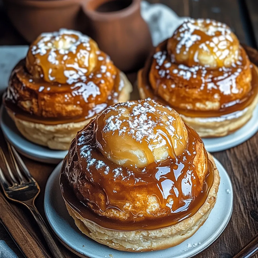 Three pastries with powdered sugar on a plate.