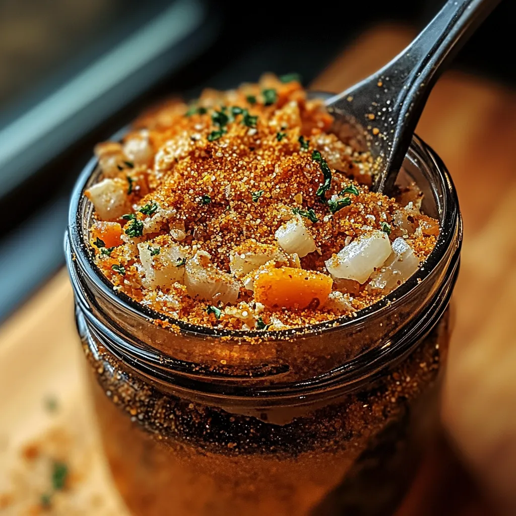 A jar of food with a spoon in it.