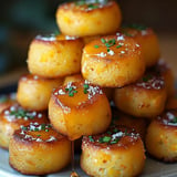 Sweet and fluffy Southern-style cornbread poppers glazed with rich honey butter.